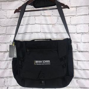 NWT Vertex UNCG Bryan School Messenger/Laptop Bag | Black | Unisex